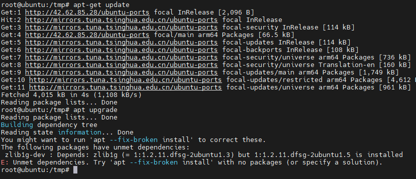 【求助】x3m-v3.0 ubuntu_20220611162339 apt upgrade 失败 - 新手上路 - 地瓜机器人论坛